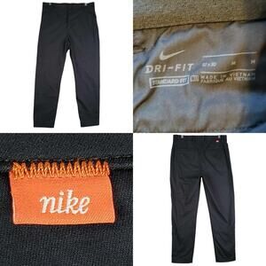 Nike Dri-Fit Golf Pants Men’s Size 32X28 Black Flat Front Chino Performance